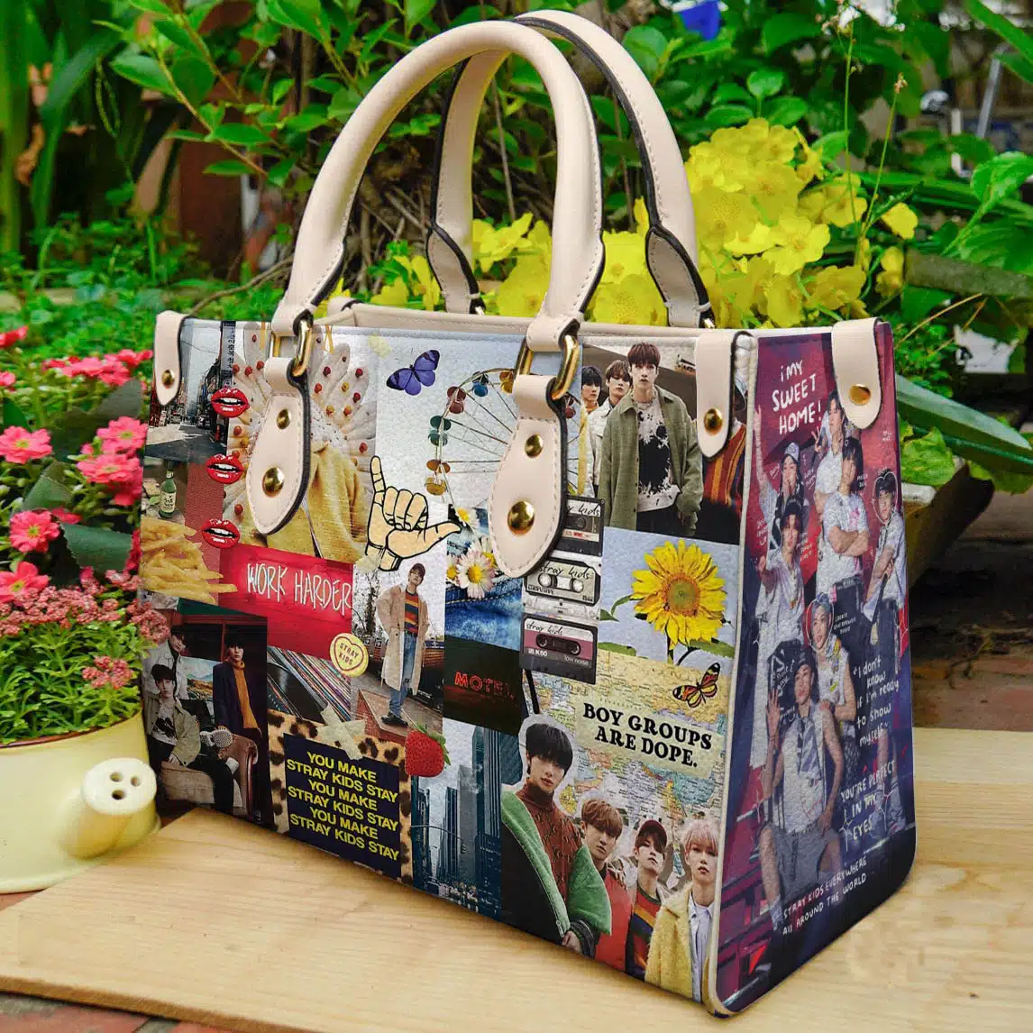 Stray Kids Leather Bag