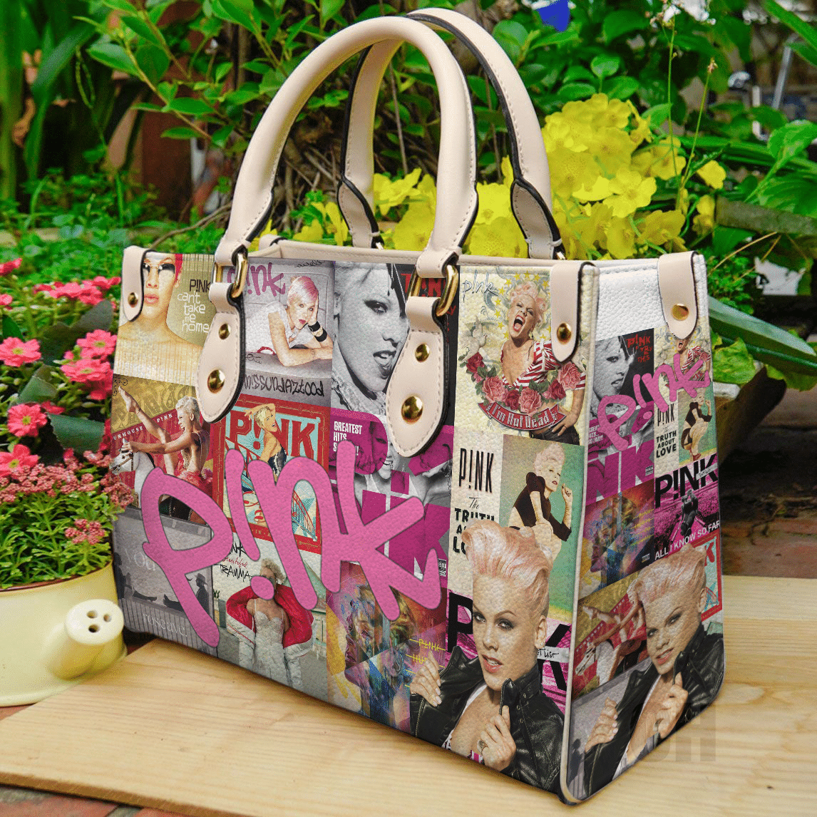 P!nk Leather Bag