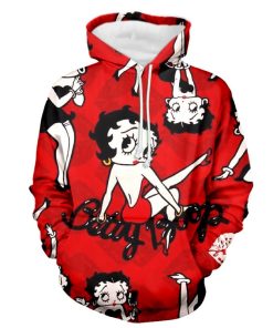 Betty Boop love Hoodie 3d