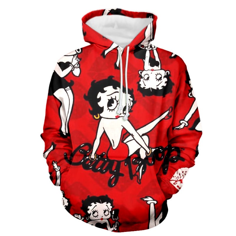Betty Boop love Hoodie 3d