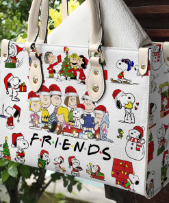 Snoopy love Leather Bag