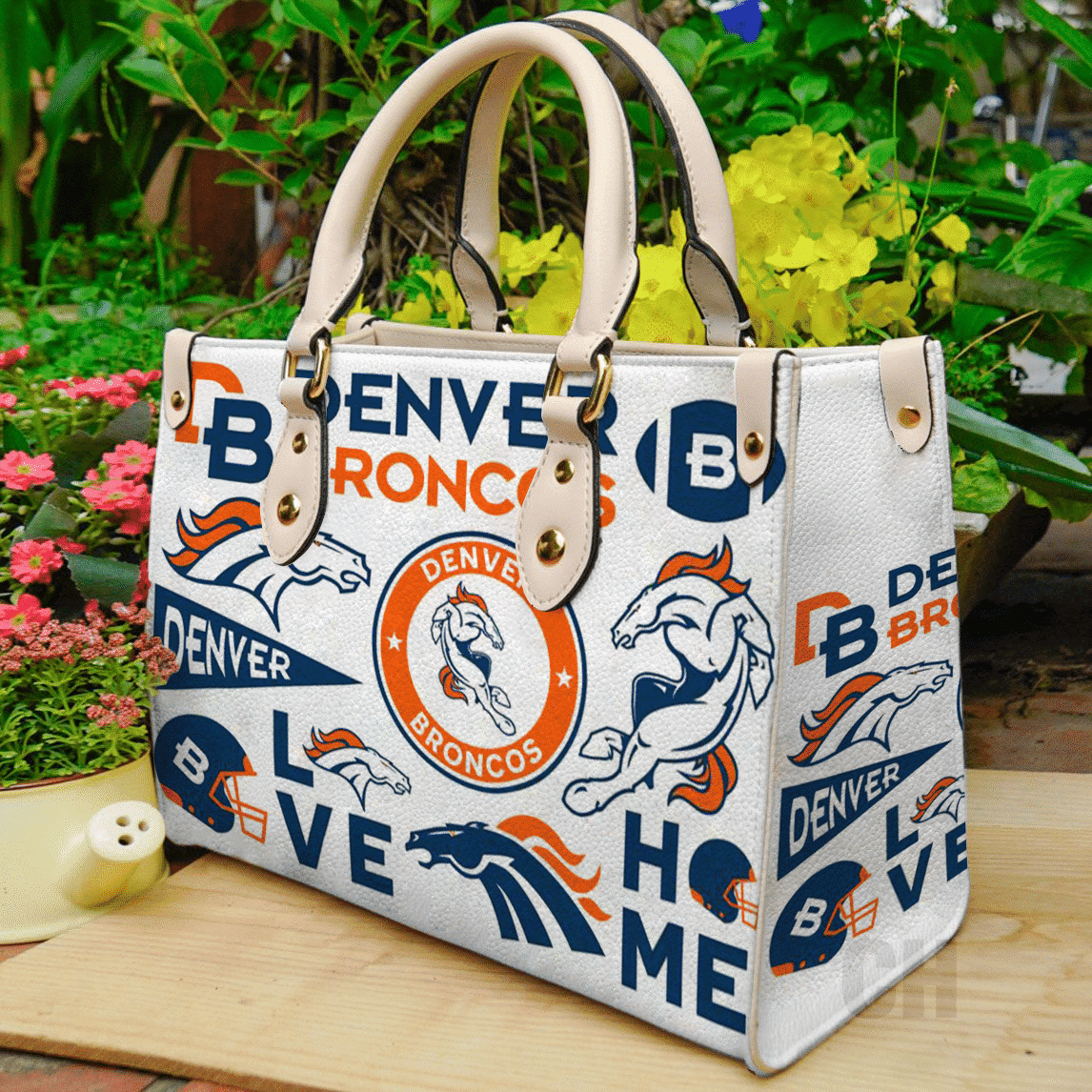 Denver Broncos Leather Bag