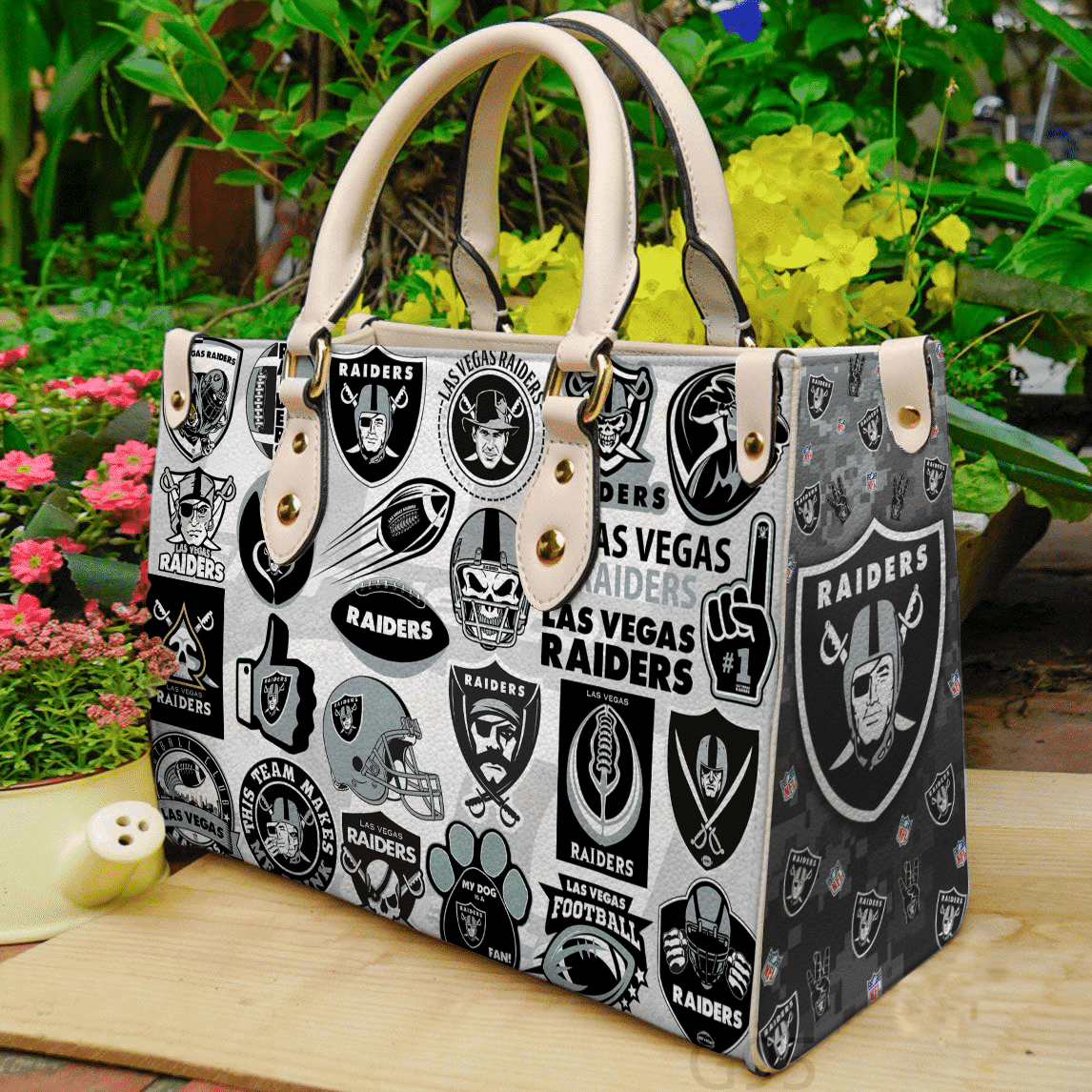Las Vegas Raiders Leather Bag