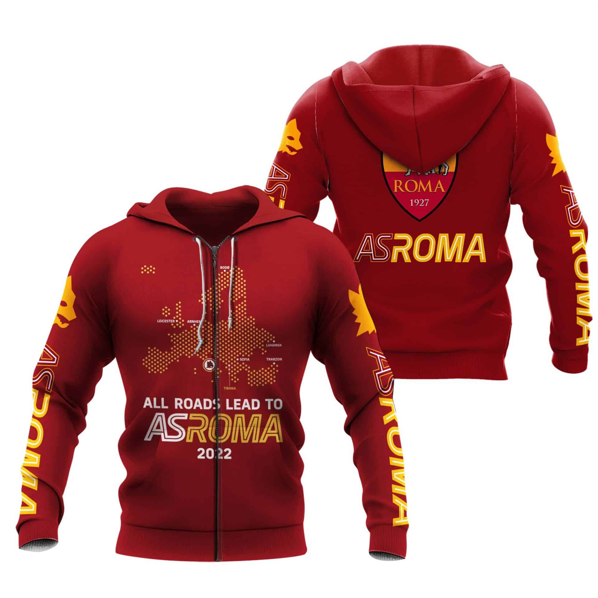 AS Roma love Hoodie 3d