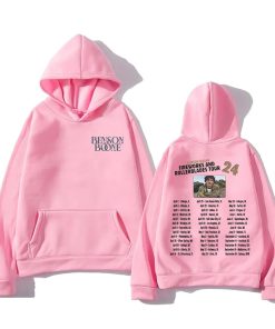 Benson Boone pink Hoodie 3d