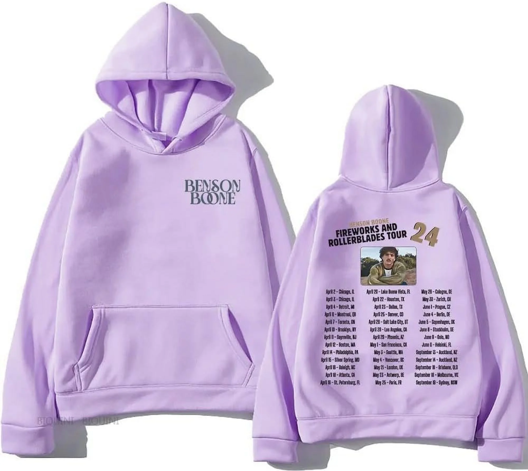 Benson Boone purple Hoodie 3d