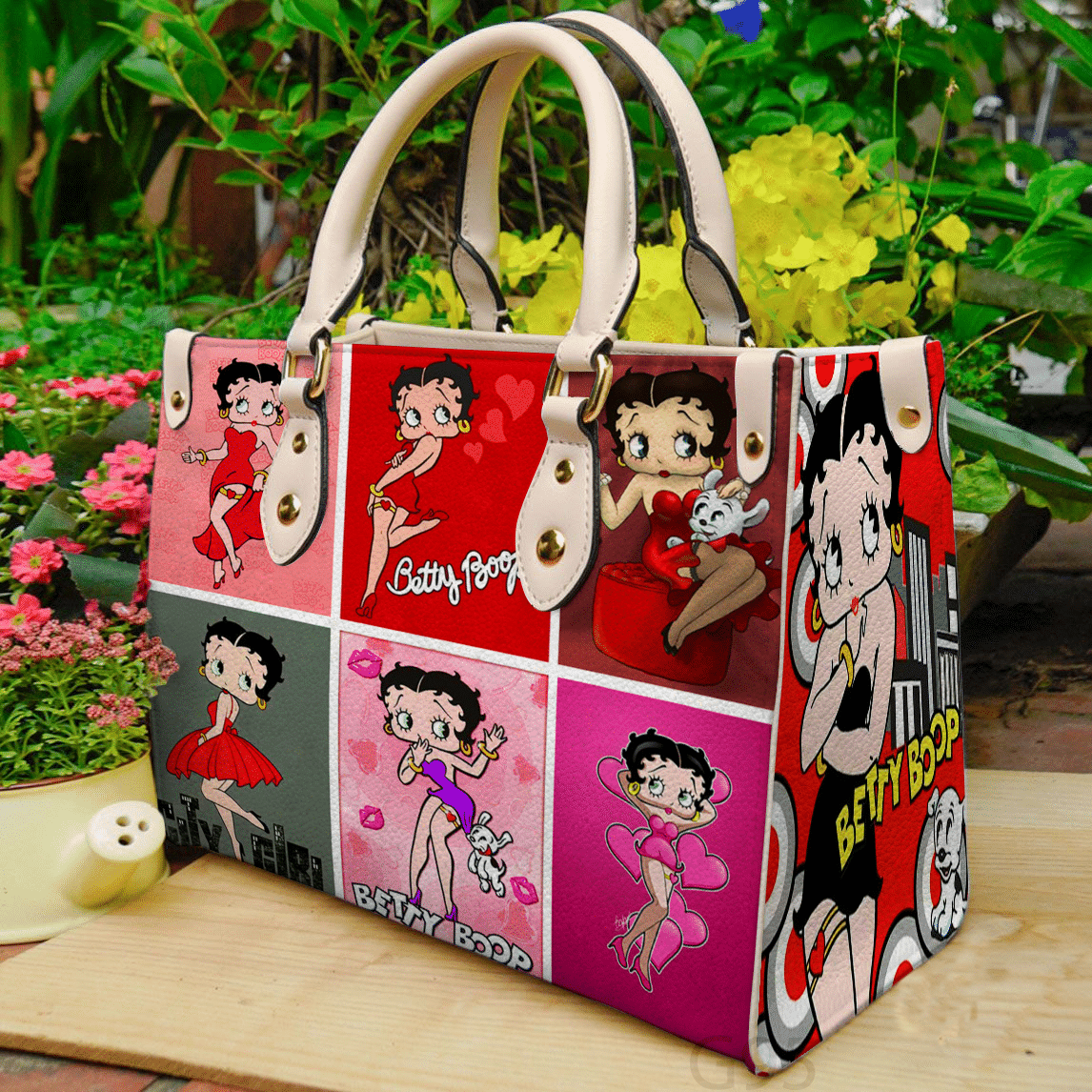 Betty Boop love Leather Bag