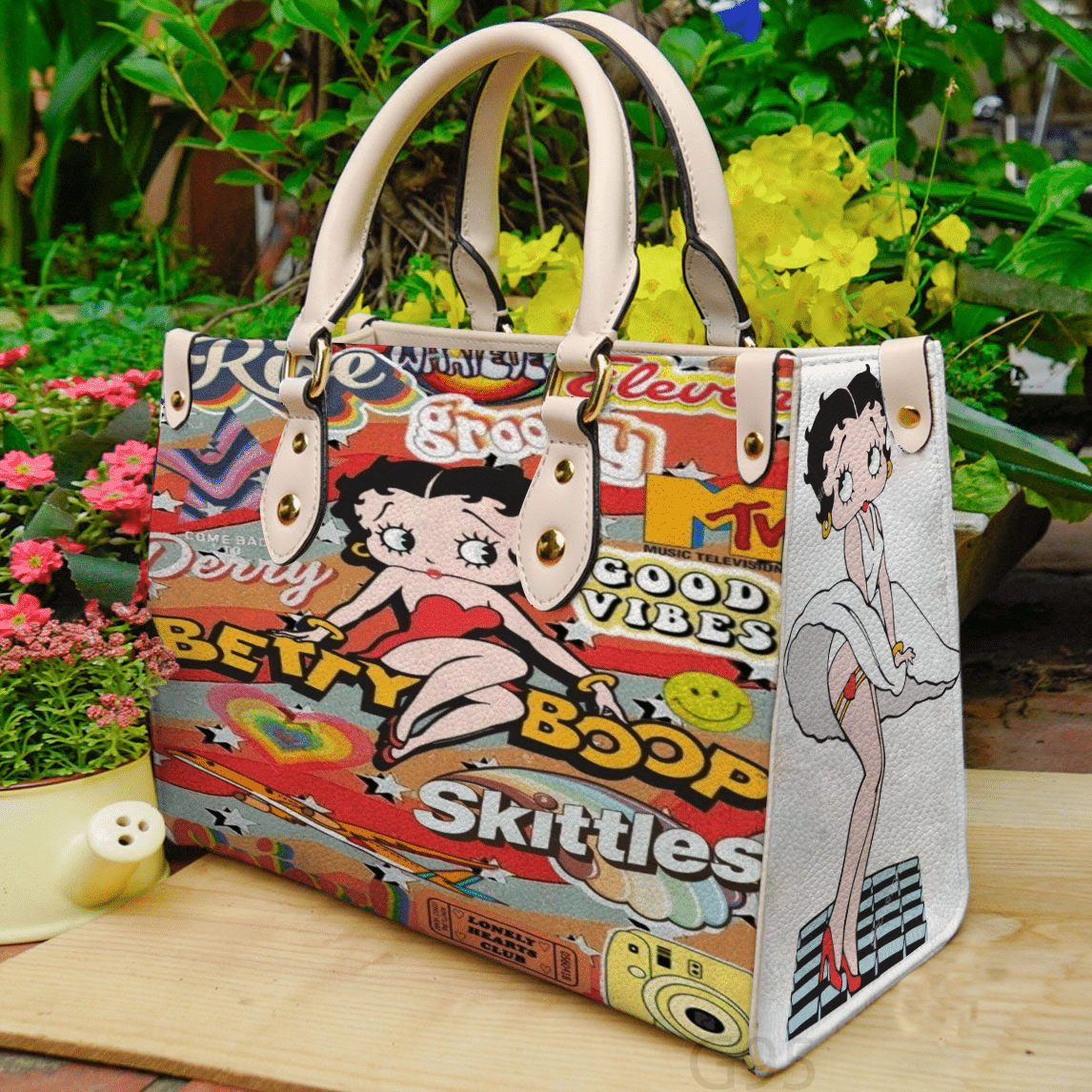 Betty Boop love Leather Bag