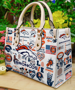 Denver Broncos Leather Bag