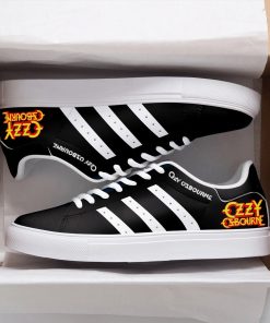 Ozzy Osbourne Black Stan Smith Shoes