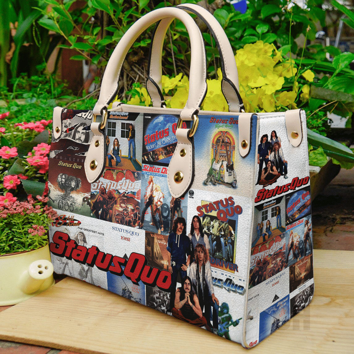 Status Quo love Leather Bag