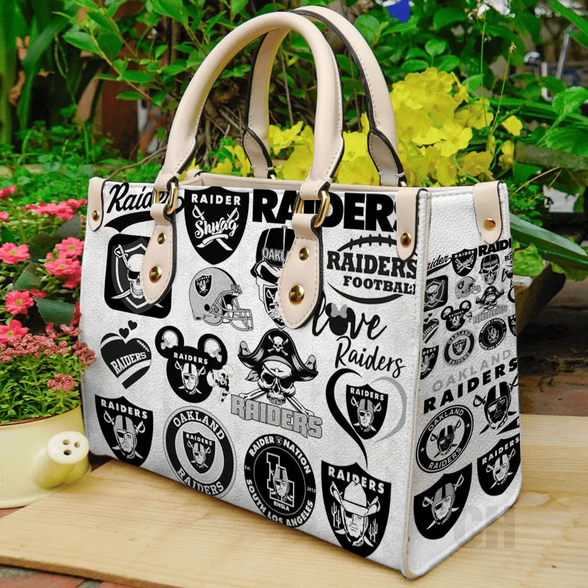 Las Vegas Raiders Leather Bag