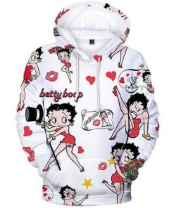 Betty Boop love Hoodie 3d