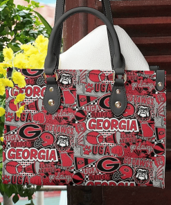 Georgia Bulldogs Leather Bag