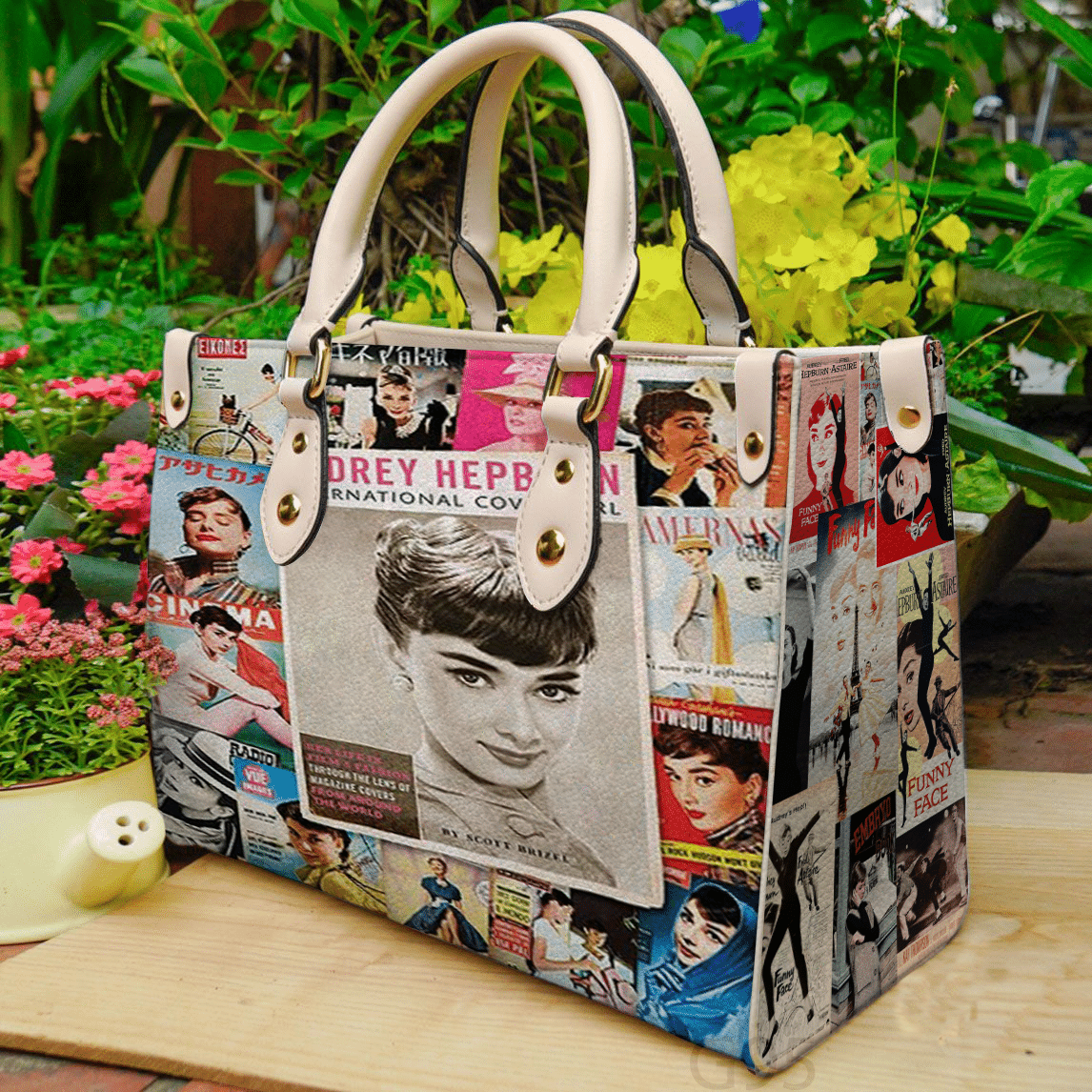 Audrey Hepburn Leather Bag