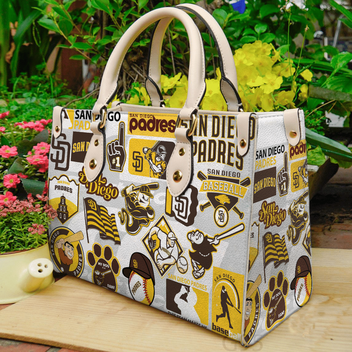 San Diego Padres Leather Bag