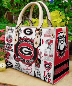 Georgia Bulldogs Leather Bag