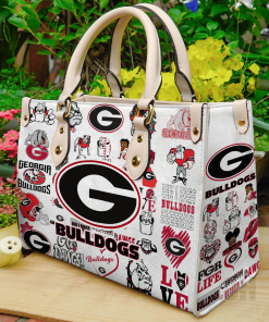 Georgia Bulldogs Leather Bag