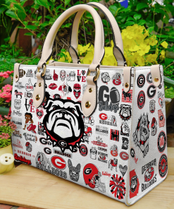 Georgia Bulldogs Leather Bag