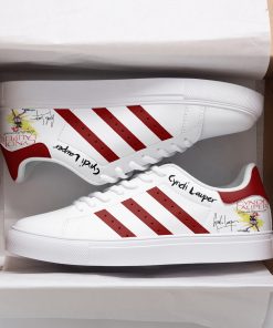 Cyndi Lauper Red Stan Smith Shoes